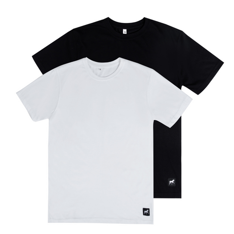 Undershirt Pack of 2 - White & Black
